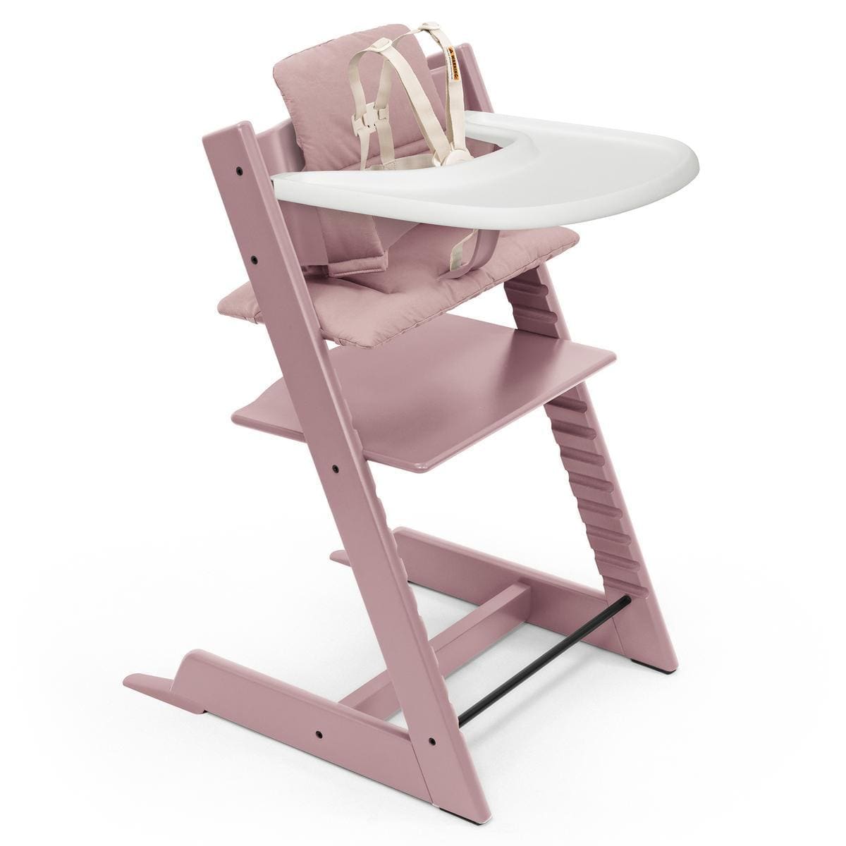 Stokke OPEN BOX Tripp Trapp High Chair2 and Cushion with Stokke Tray - Heather Mauve - 689100-OB