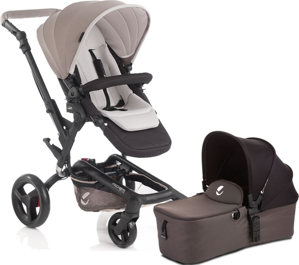 Jane Rider Stroller & Micro Bassinet - Cream - JANECREAMMICRO