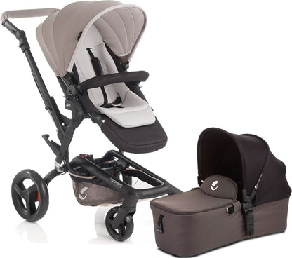 Jane Rider Stroller & Micro Bassinet - Cream - JANECREAMMICRO