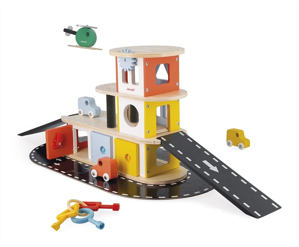 Janod Bolid Solid Wood Garage - J04636
