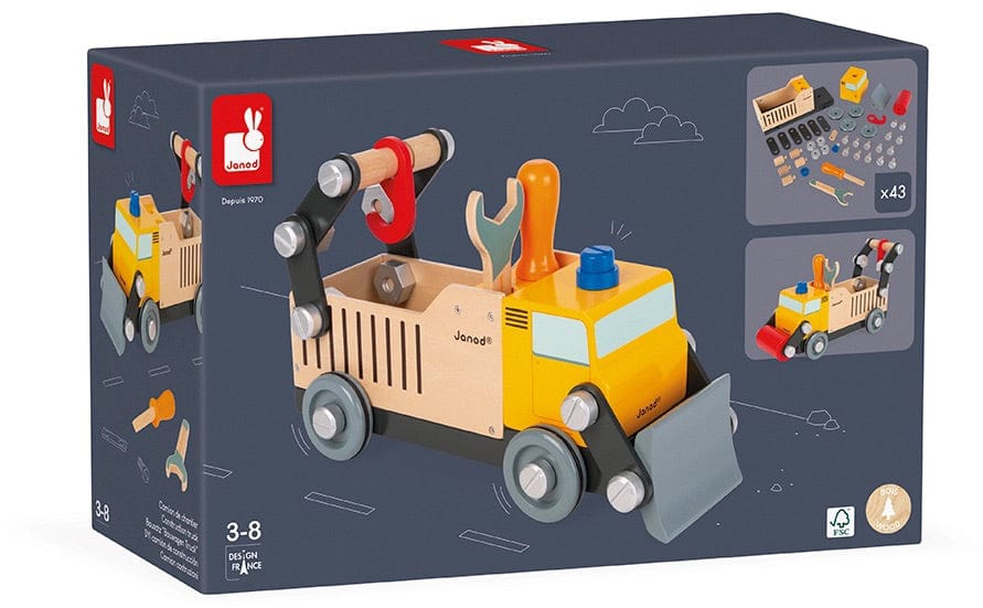 Janod BricoKids DIY Construction Truck - J06470