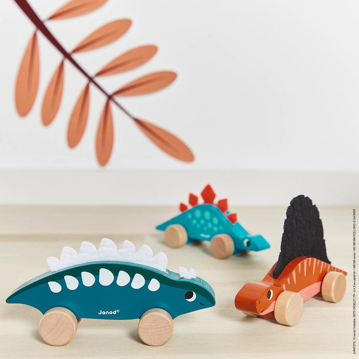 Janod Dino Push-Along Toys (6 Pack) - J05829