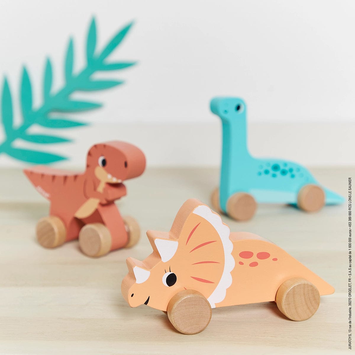 Janod Dino Push-Along Toys (6 Pack) - J05829