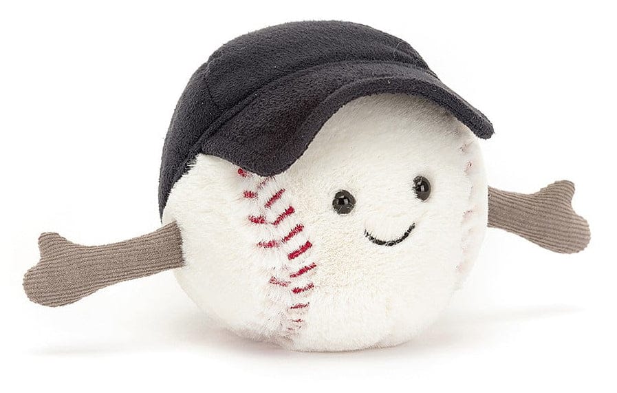 Jellycat Amuseable Sports Baseball, 4" - AS6BS