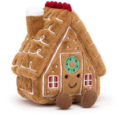 Jellycat Amuseables Gingerbread House, 7" - A2GHO