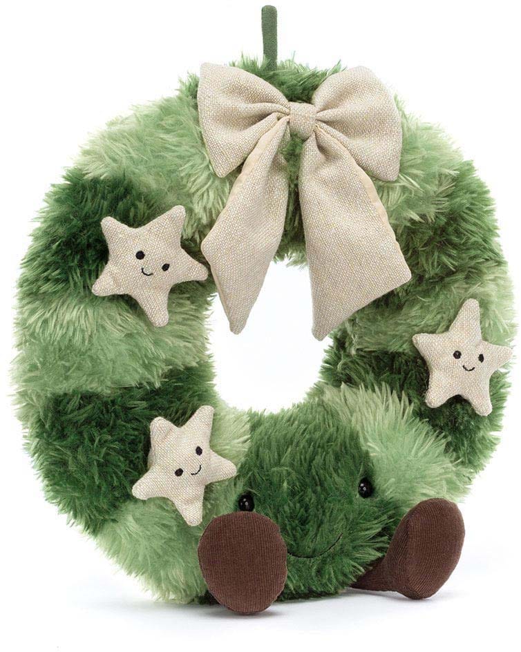 Jellycat Amuseables Nordic Spruce Wreath, 11" - A2NSW