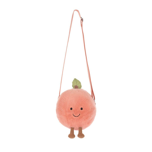 Jellycat Amuseables Peach Shoulder Bag - A4PEACHB