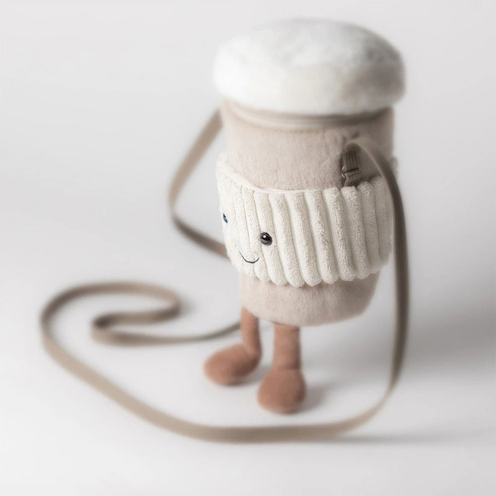 Jellycat Amuseables Perkle Coffee Shoulder Bag