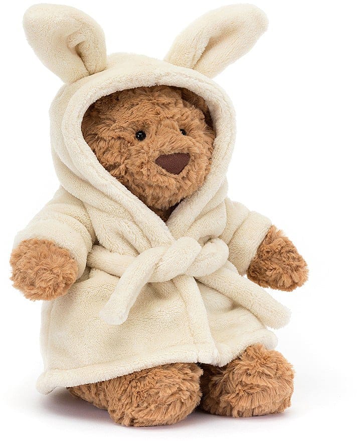 Jellycat Bartholomew Bear Bathrobe, 10" - BARM2BR