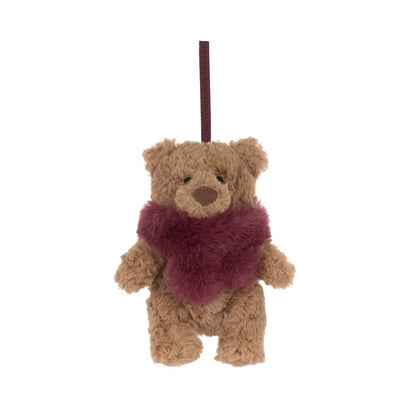 Jellycat Bartholomew Bear Winter Warmer Decoration - Image 4