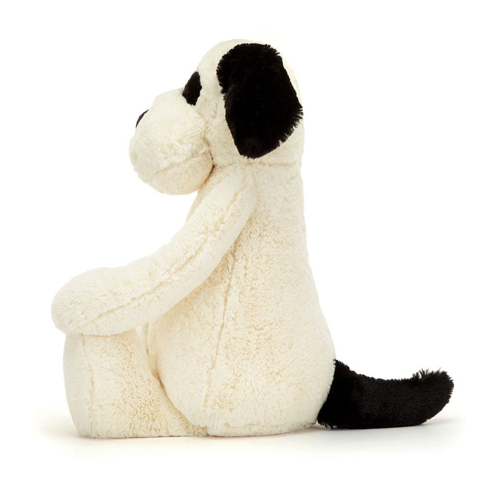 Jellycat Bashful Black and Cream Puppy, 21" - BAH2BCP