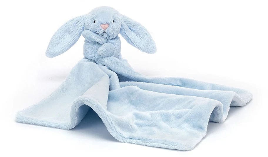 Jellycat Bashful Blue Bunny Soother, 13" - STH4BB