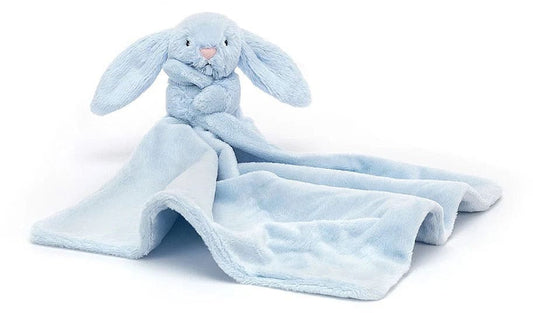 Jellycat Bashful Blue Bunny Soother, 13" - STH4BB
