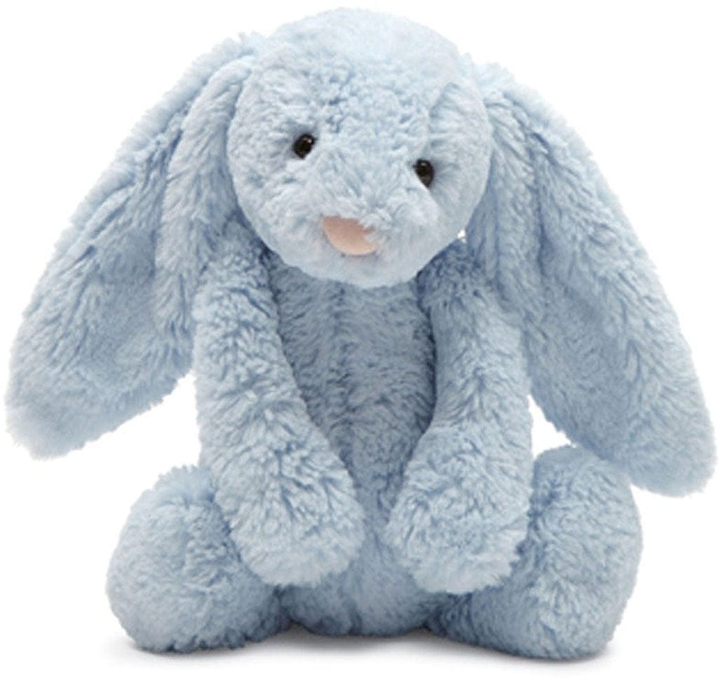 Jellycat Bashful Bunny, 12" (Baby Blue with Chime) - BBP444B