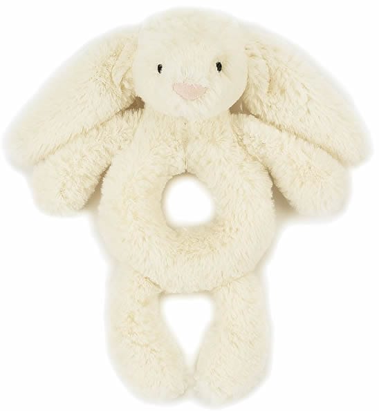 Jellycat Bashful Bunny Grabber in Cream, 7" - BC4GR