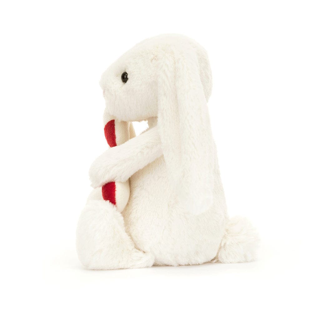 Jellycat Bashful Bunny with Candy Cane, 5" - BB6CC