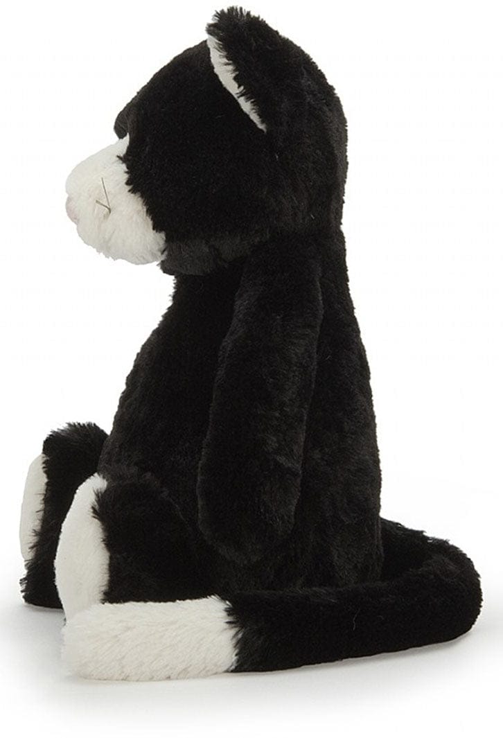 Jellycat Bashful Cat in Black & White, 12" - BAS3BWC