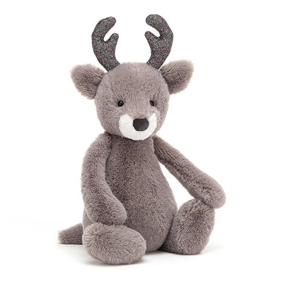 Jellycat Bashful Glitz Reindeer, 12"