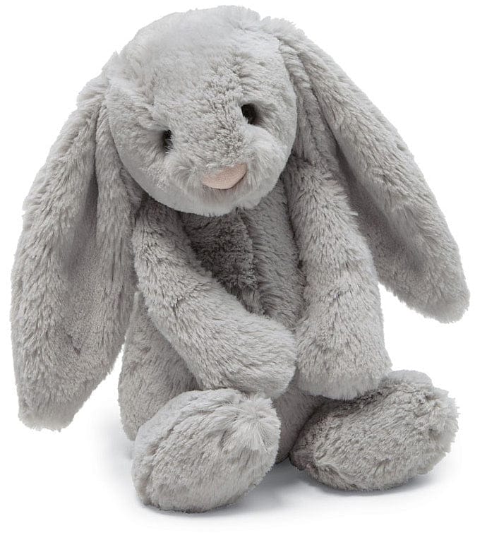 Jellycat Bashful Grey Bunny,  8" - BASS6BG