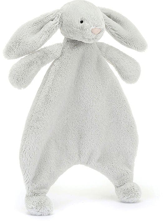 Jellycat Bashful Grey Bunny Comforter, 11"