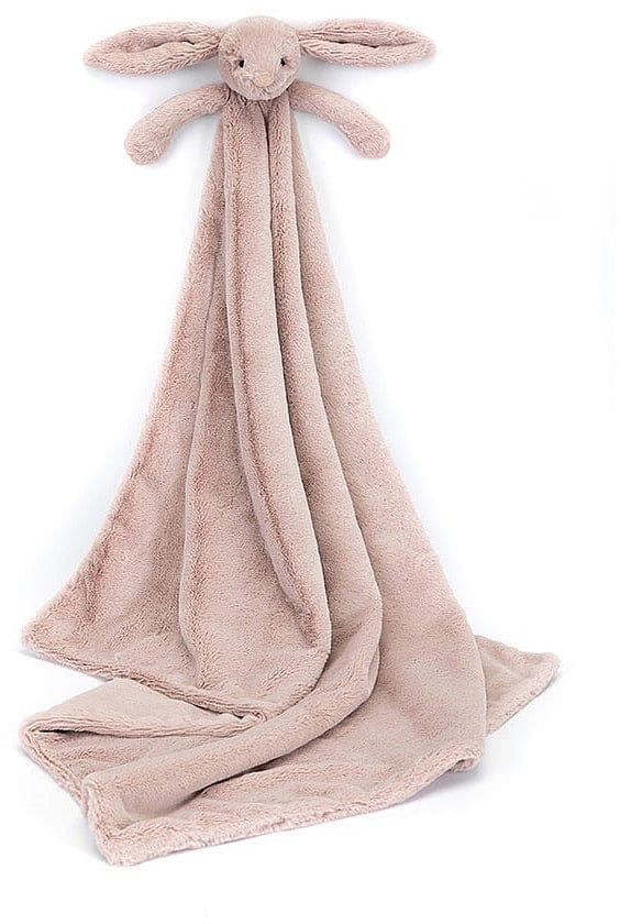 Jellycat Bashful Luxe Bunny Rosa Blankie, 28" - BLNK4ROS