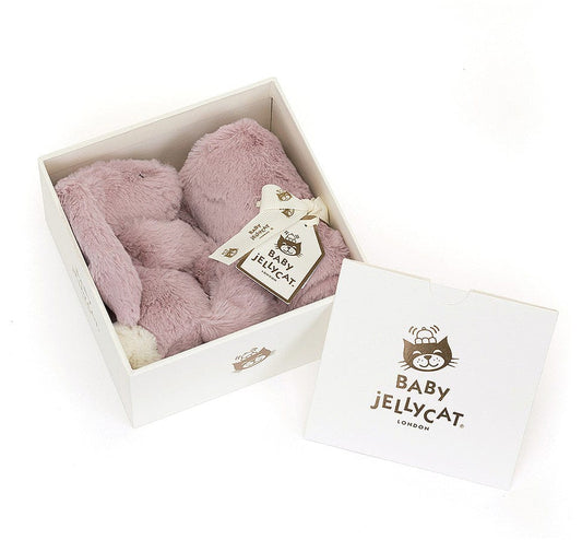 Jellycat Bashful Luxe Bunny Rosa Soother, 13" - SO4ROS