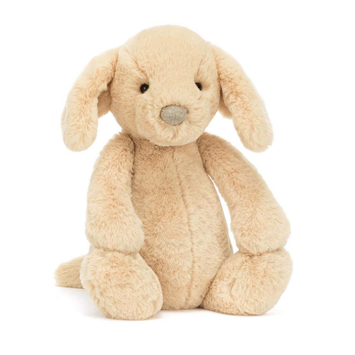 Jellycat beige plush dog toy with floppy ears