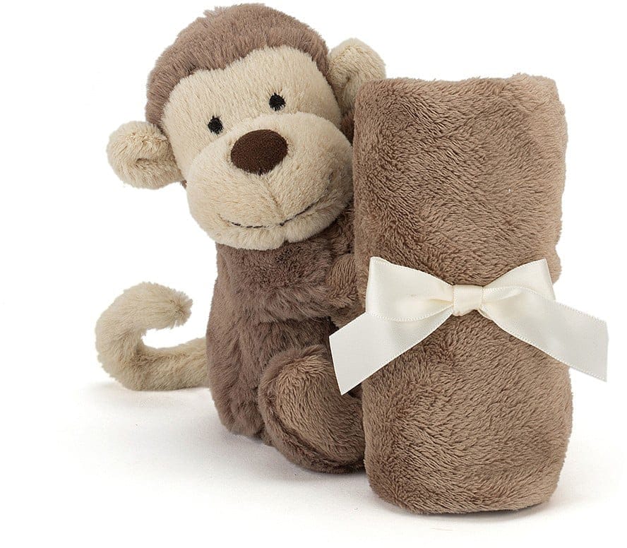Jellycat Bashful Monkey Soother, 13" - SO4MK