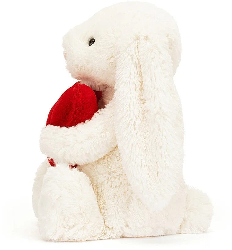 Jellycat Bashful Red Love Heart Bunny Medium, 12" - BB3LOVE