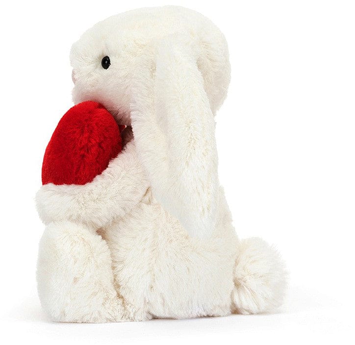 Jellycat Bashful Red Love Heart Bunny Small, 7" - BB6LOVE