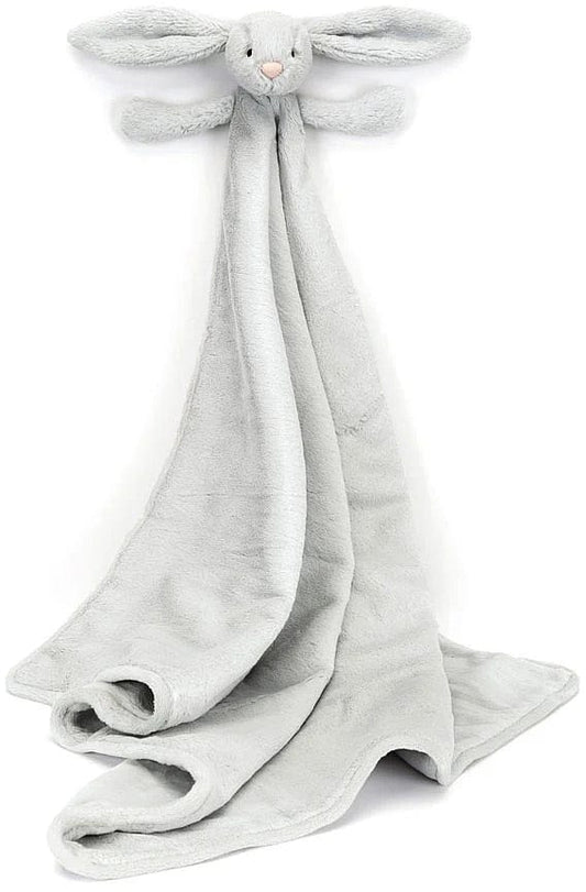 Jellycat Bashful Silver Bunny Blankie, 28" - BLNK4BS