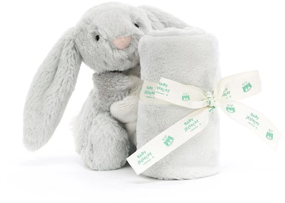 Jellycat Bashful Silver Bunny Soother, 13" - STH4BS