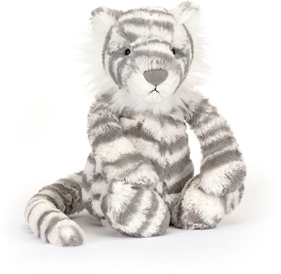Jellycat Bashful Snow Tiger Medium, 9" - BAS3SNT