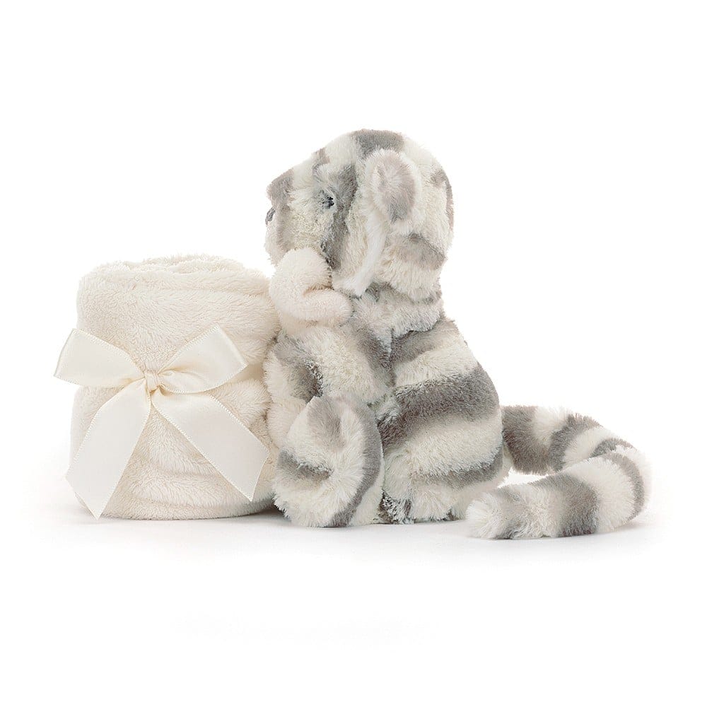 Jellycat Bashful Snow Tiger Soother, 13" - SO4ST