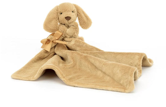 Jellycat Bashful Toffee Puppy Soother, 13"