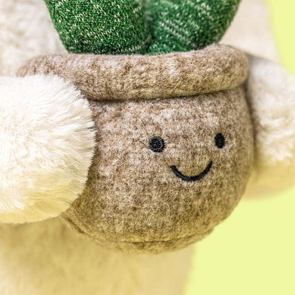 Jellycat Cream Bunny with Plant - BB3PLA