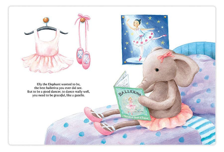 Jellycat Elly Ballerina Book - BK4EB