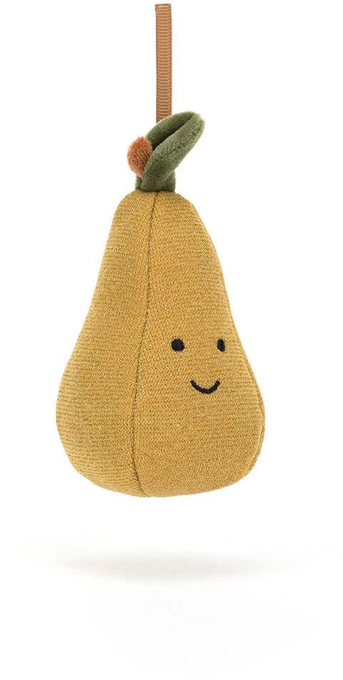 Jellycat Festive Folly Pear Ornament, 3" - FFH6PEAR