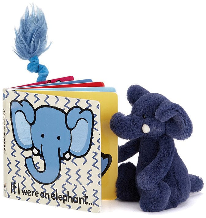 Jellycat If I Were an Elephant Board Book - BB4ELUS