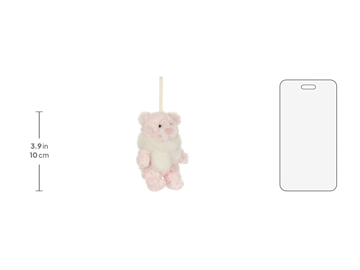 Jellycat Leola Bear Winter Warmer Decoration - Image 5