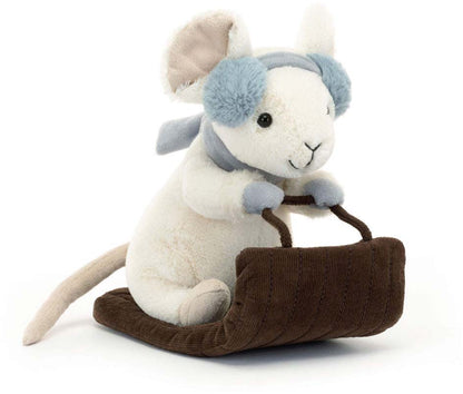 Jellycat Merry Mouse Sleighing, 6" - MER3SLE