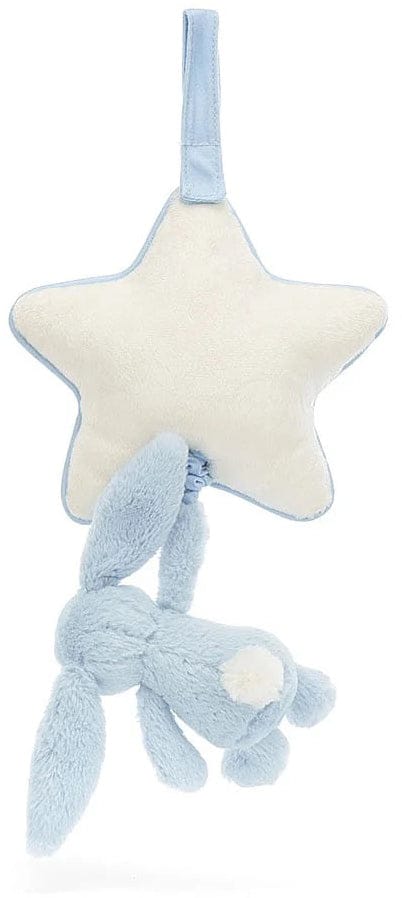 Jellycat Musical Pull Bashful Blue Bunny - MP4BB