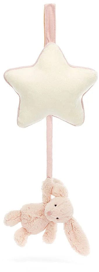 Jellycat Musical Pull Bashful Blush Bunny - MP4BLU