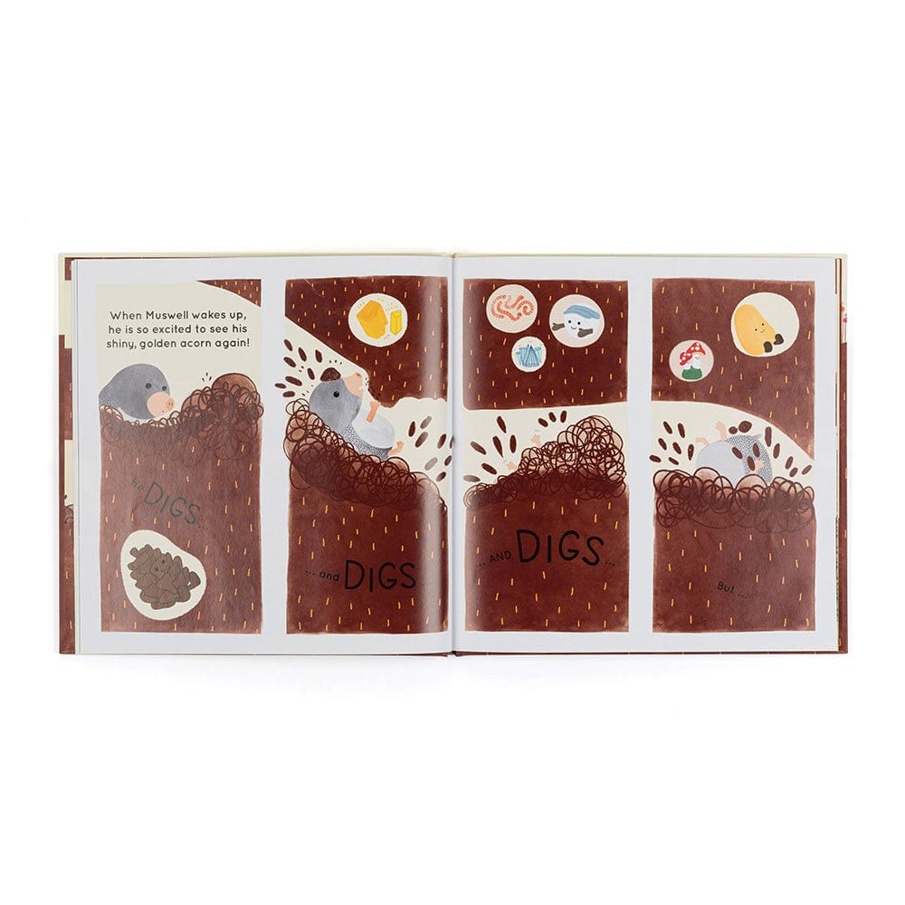 Jellycat Muswell Mole and the Buried Treasure Book - BK4MUZ