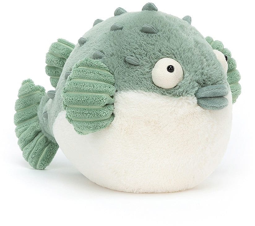 Jellycat Pacey Pufferfish, 9" - PAC3PUF