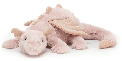 Jellycat Rose Dragon Medium, 20" - ROSE2DD