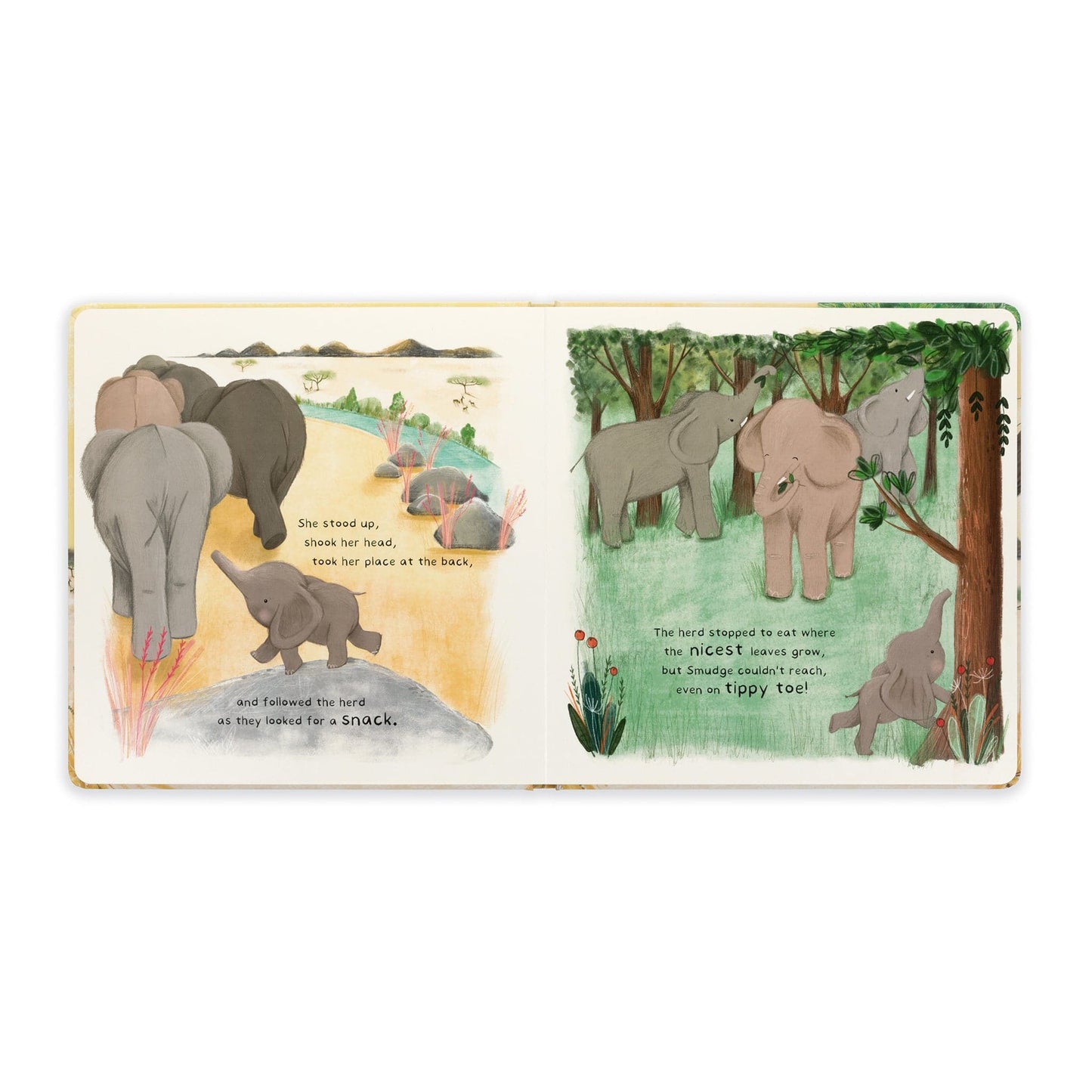 Jellycat Smudge the Littlest Elephant Book - BK4SMG