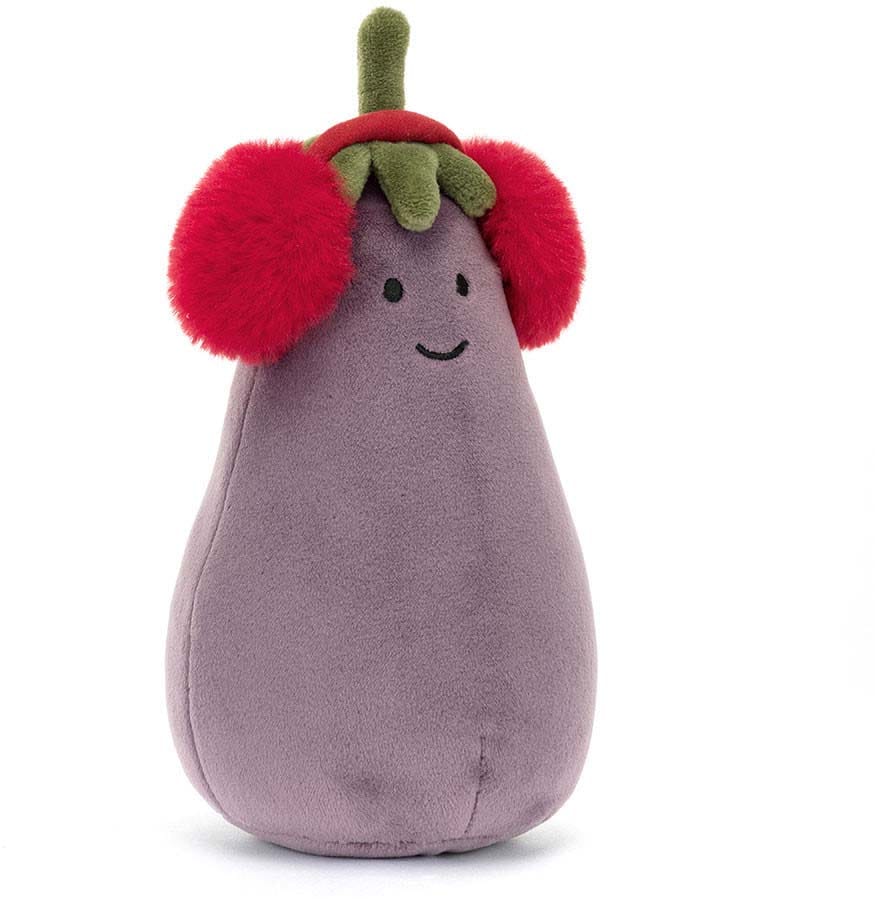 Jellycat Toastie Vivacious Red Eggplant, 6" - TOV3AUB