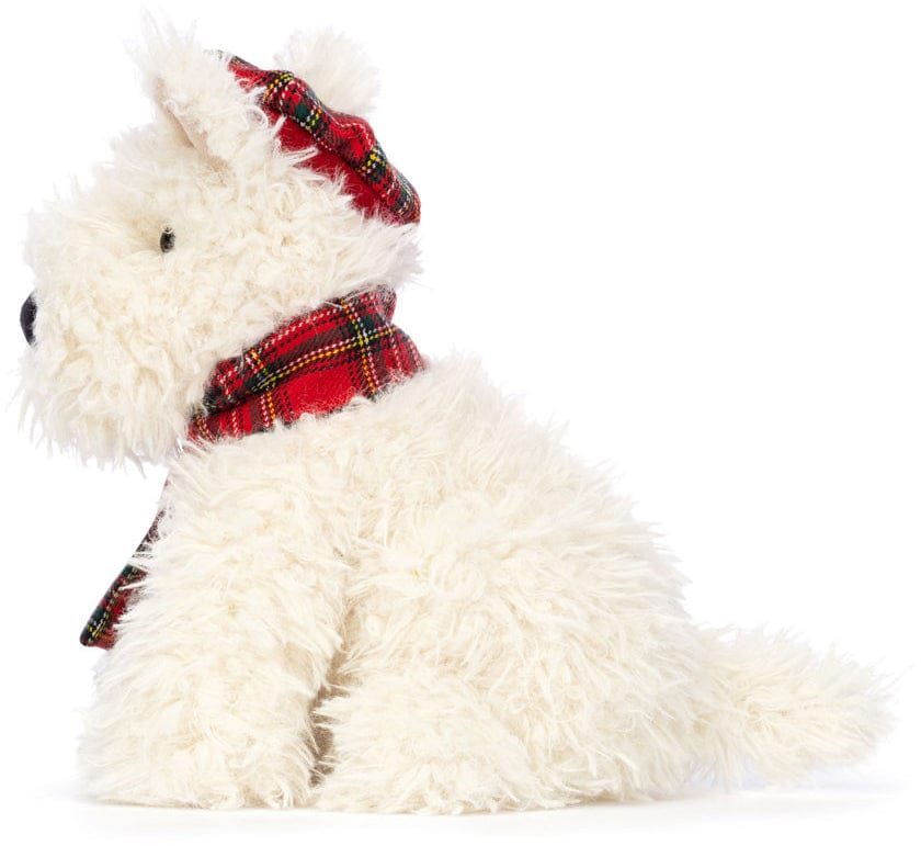 Jellycat Winter Warmer Munro Scottie Dog, 8" - MUN3FSD