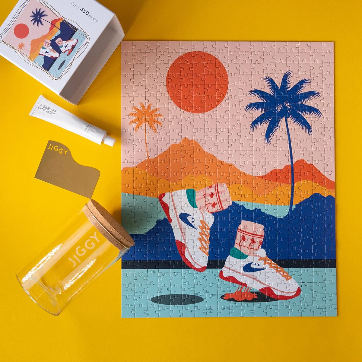 Jiggy 450pc Puzzle + Glue Kit - Cali Views by Domonique Brown - 450CV21